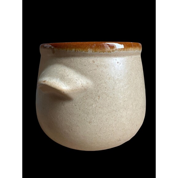 Longwy Pottery France vtg earthenware glazed pot, planter, or bowl with handles - Picture 4 of 7